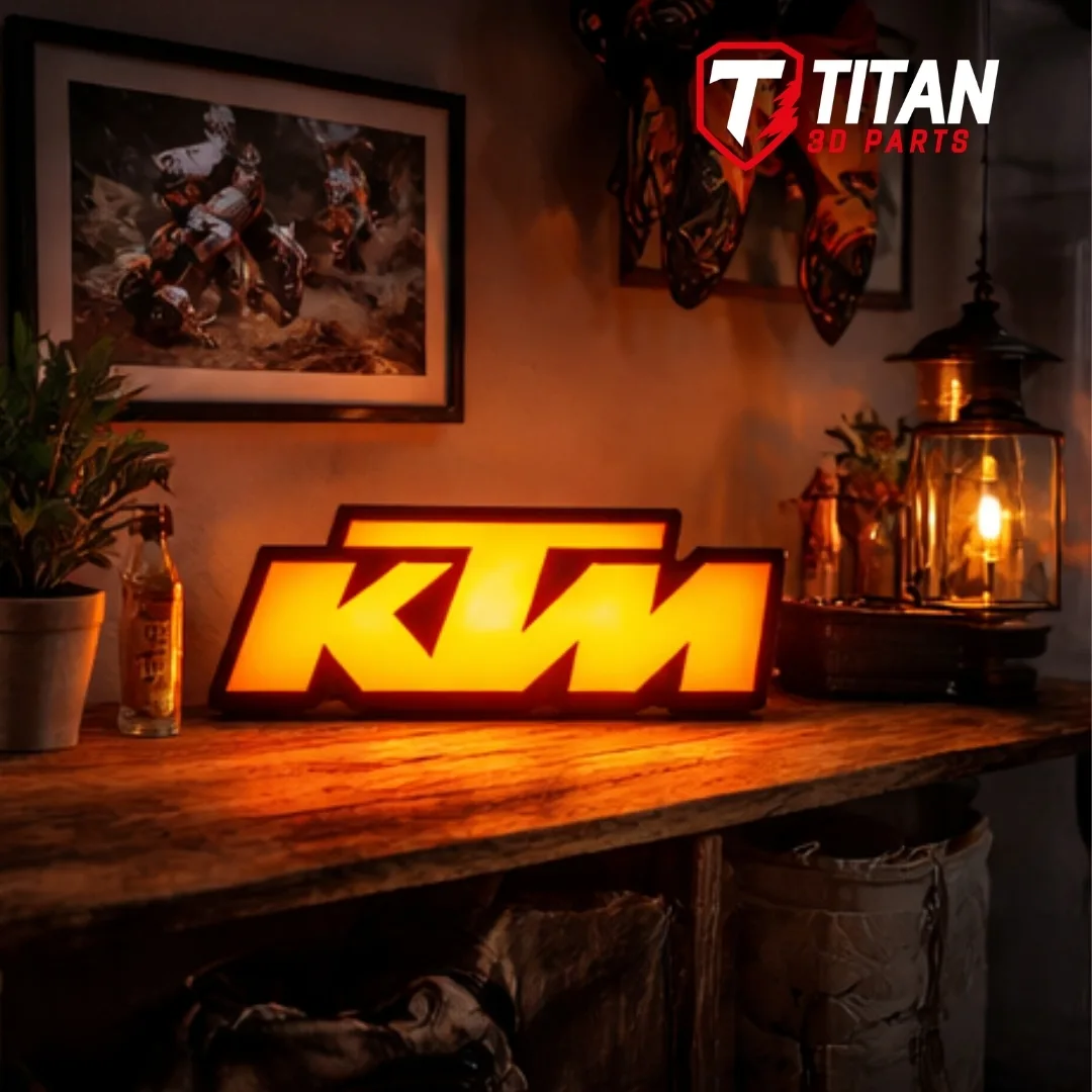 Luminária LED KTM Personalizada com Nome e Número - Imagem 3