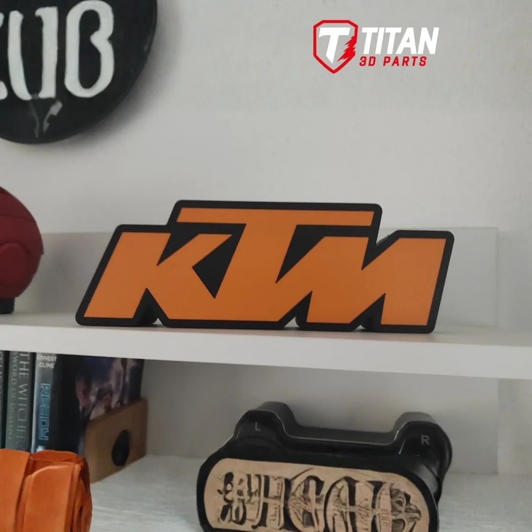 Luminária LED KTM Personalizada com Nome e Número - Imagem 2