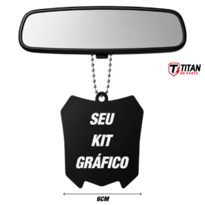 Pingente Mini Plate Personalizado com Seu Kit Gráfico