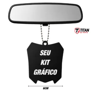 Pingente Mini Plate Personalizado com Seu Kit Gráfico