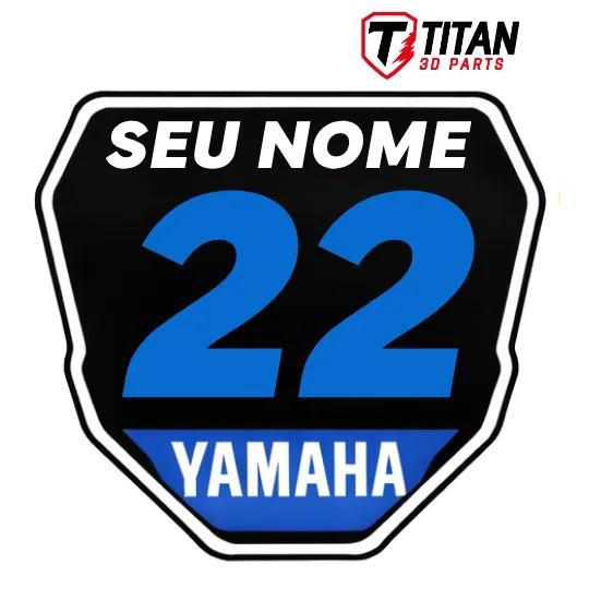 Luminária LED Yamaha Personalizada com Nome e Número