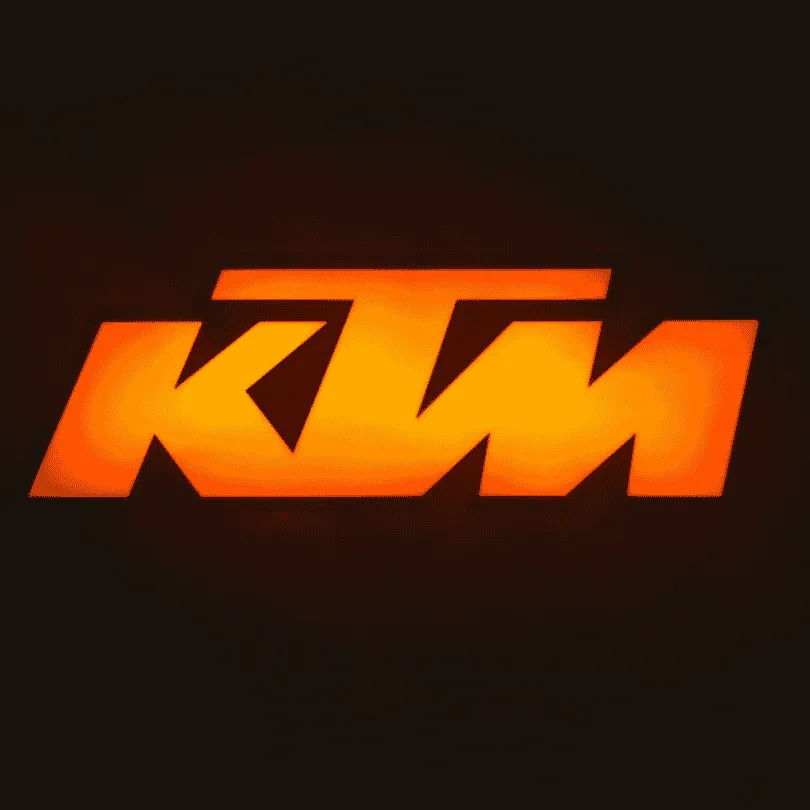 Luminária LED KTM Personalizada com Nome e Número