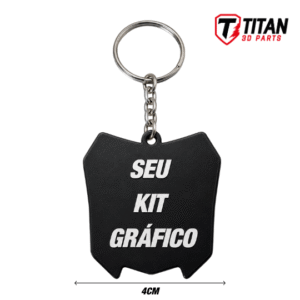 Chaveiro Mini Plate Personalizado com Seu Kit Gráfico