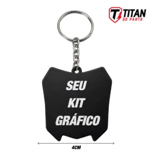 Chaveiro Mini Plate Personalizado com Seu Kit Gráfico