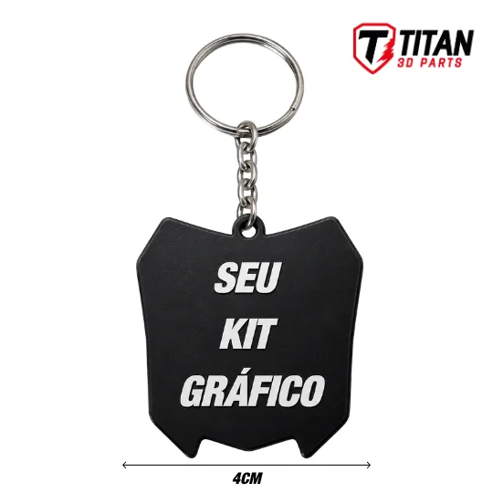 Chaveiro Mini Plate Personalizado com Seu Kit Gráfico